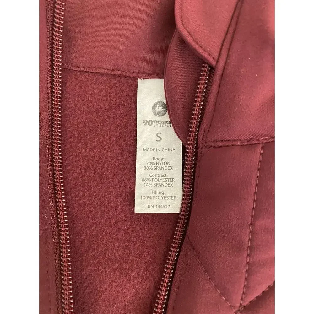 90'DEGREE women's demi-season burgundy jacket Size S A001932